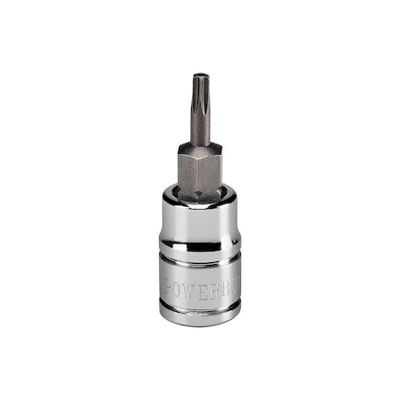 Powerbuilt 1/4" Drive T-10 Tamper Proof Star Bit Socket 648496